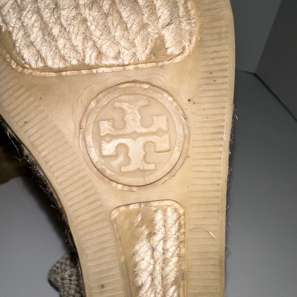 Tory Burch Black and White Wedges - Picture 11 of 11